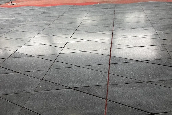 Angola Black Granite brushed surface shown in a supplied close material detail
