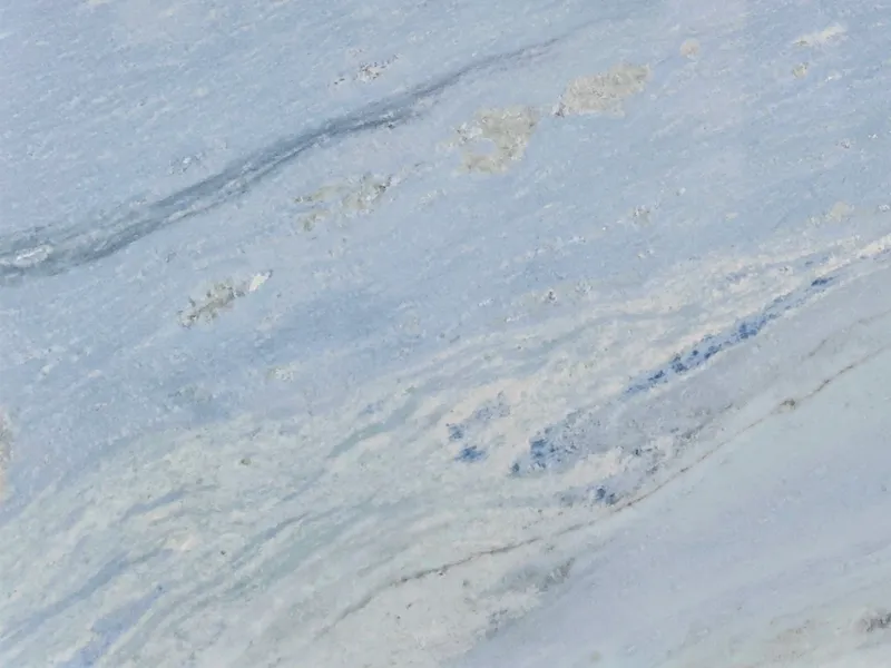 Blue marble polished hero slab with pale blue-grey veining for luxury interior stone applications