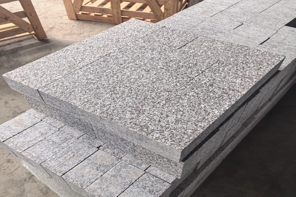 G664 Granite granite cube stone slab prepared for dry lay and export quality control