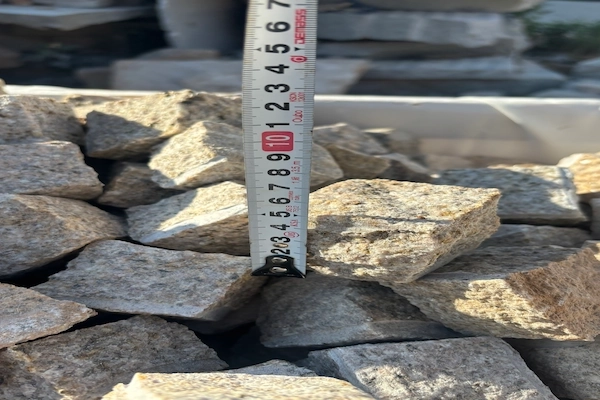 G682 Granite granite cube stone slab with surface finish checked in factory production