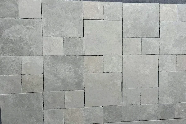 Grey Limestone French Pattern Tile full French-pattern layout shown in a supplied product arrangement image